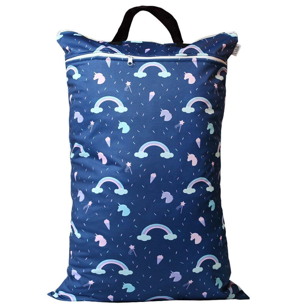 Waterproof Wet Bag for Babies Cloth Nappy Diaper Wipes Swimwear Picnic Pool - Picture 26 of 209