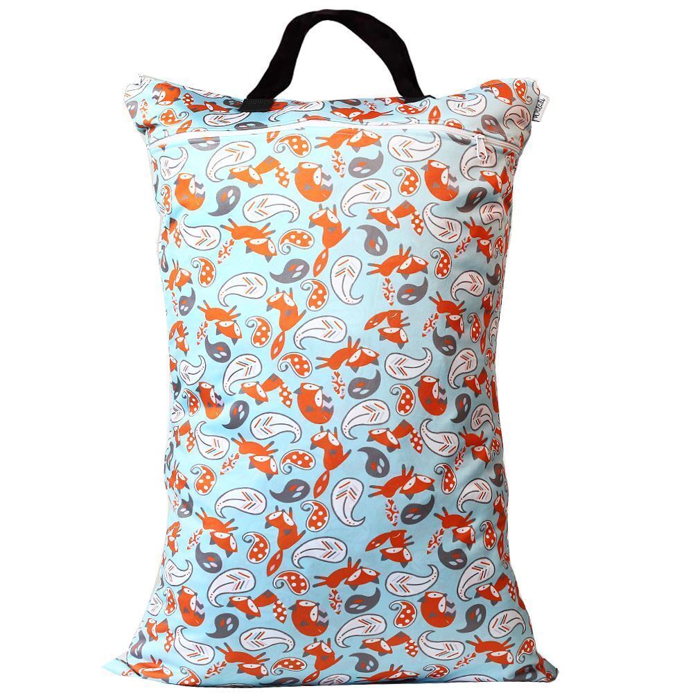 Waterproof Wet Bag for Babies Cloth Nappy Diaper Wipes Swimwear Picnic Pool - Picture 28 of 209