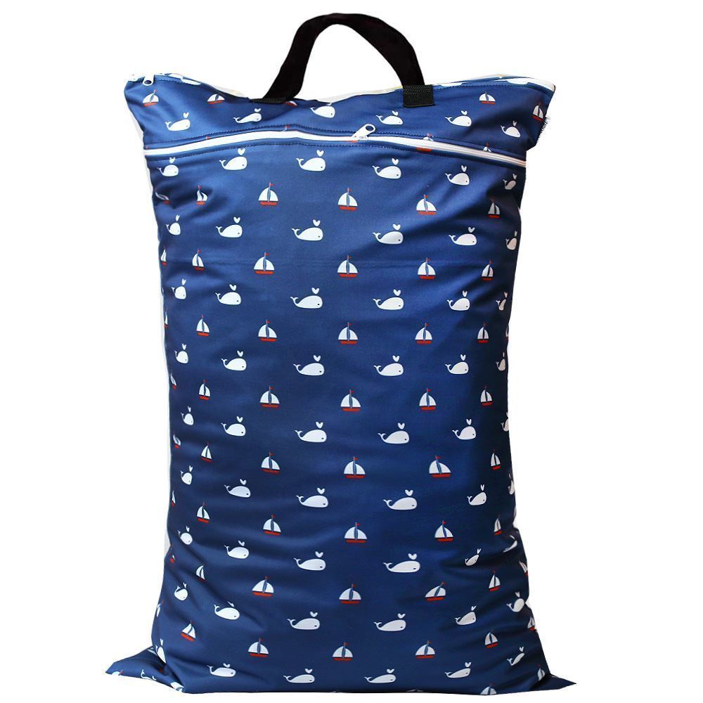 Waterproof Wet Bag for Babies Cloth Nappy Diaper Wipes Swimwear Picnic Pool - Picture 30 of 209