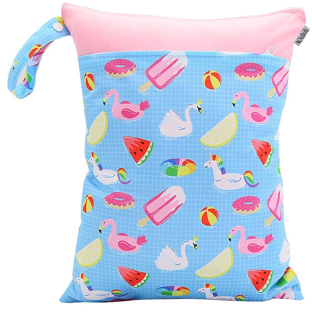 Waterproof Wet Bag for Babies Cloth Nappy Diaper Wipes Swimwear Picnic Pool - Picture 77 of 209