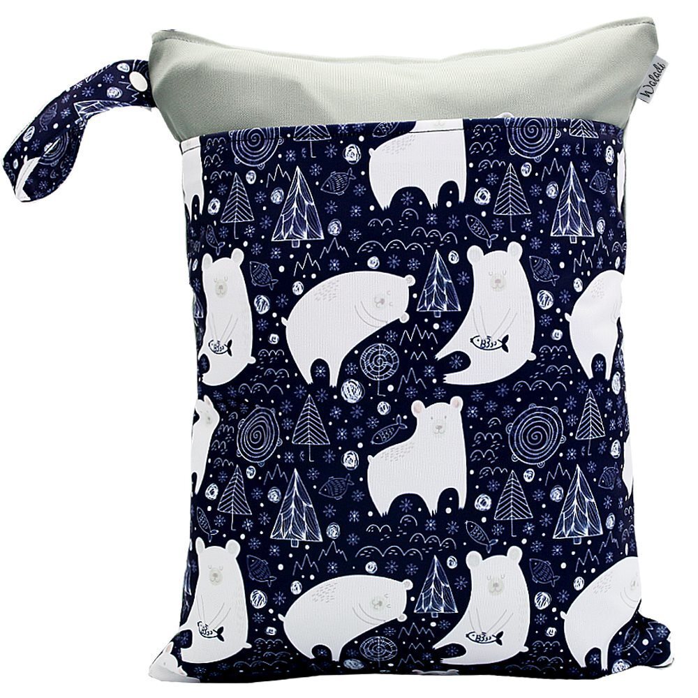 Waterproof Wet Bag for Babies Cloth Nappy Diaper Wipes Swimwear Picnic Pool - Picture 78 of 209