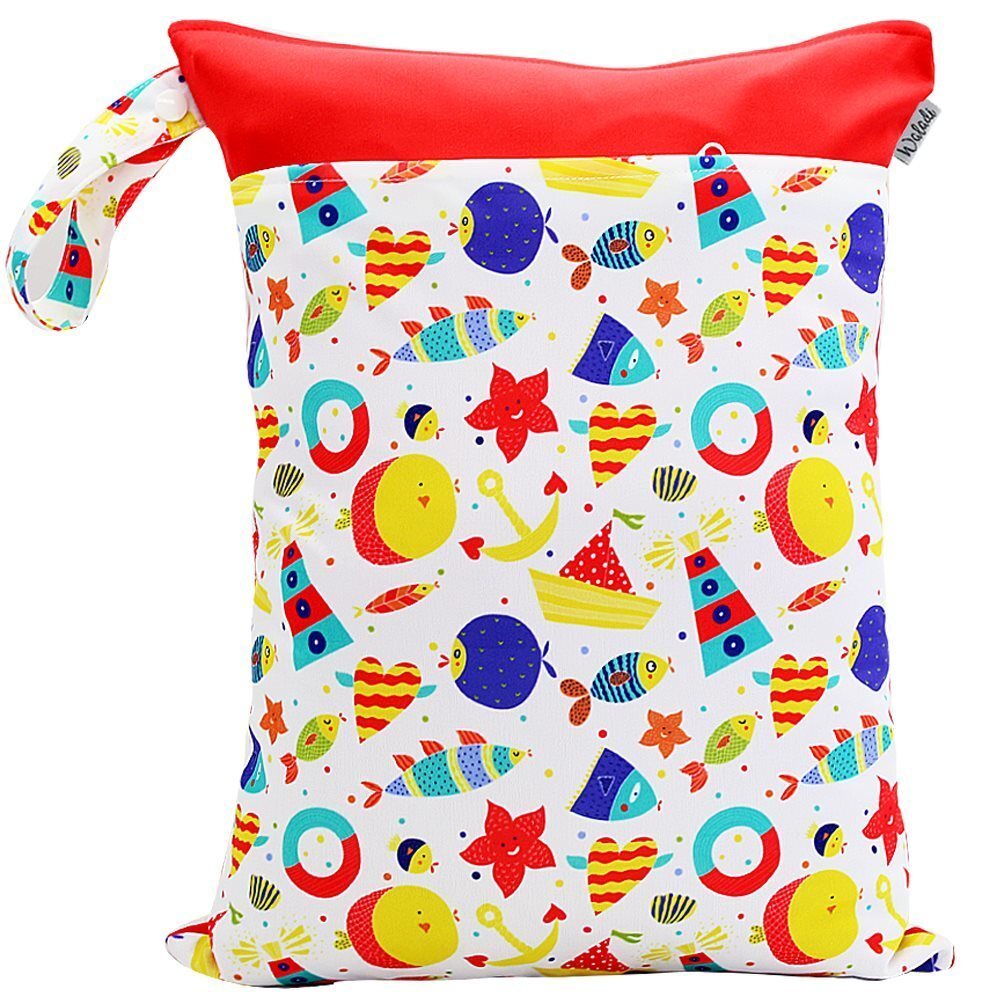 Waterproof Wet Bag for Babies Cloth Nappy Diaper Wipes Swimwear Picnic Pool - Picture 81 of 209
