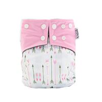 Pink Arrows Design Bamboo Charcoal Cloth Nappy