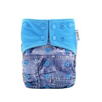 Jeans Design Bamboo Charcoal Cloth Nappy