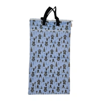 Waterproof Double Zip Large Wet Bag Forest Bear 40x70cm