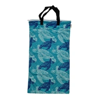 Waterproof Double Zip Large Wet Bag Turtles 40x70cm
