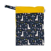 Waterproof Double Zip Wet Bag Giraffes 30x40cm - Medium