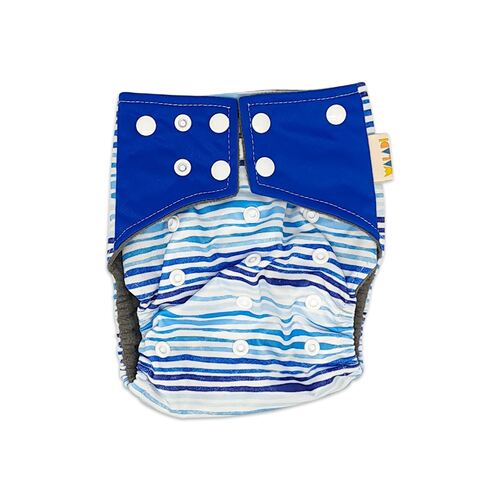 Blue Design Bamboo Charcoal Cloth Nappy