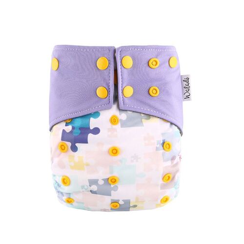 Puzzle Design Bamboo Charcoal Cloth Nappy
