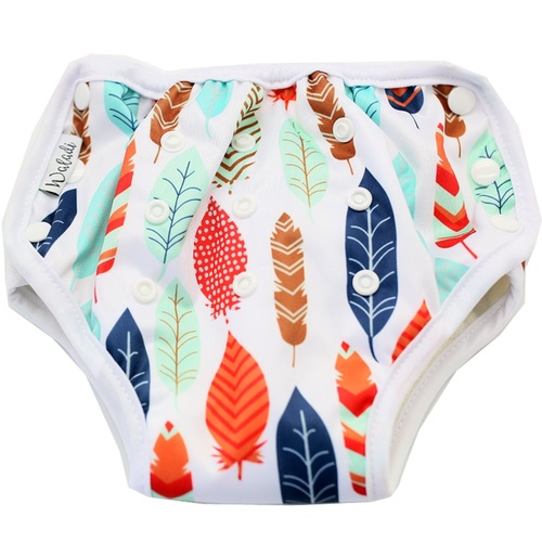 Reusable Bamboo Training Pants Diaper Newborn Baby Toddler Unisex Potty - Feather