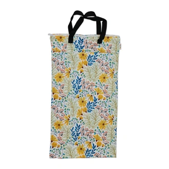 Waterproof Double Zip Large Wet Bag Yellow Flowers 40x70cm