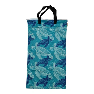 Waterproof Double Zip Large Wet Bag Turtles 40x70cm