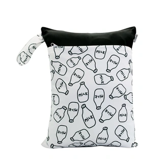 Waterproof Double Zip Wet Bag Milk Bottles 30x40cm