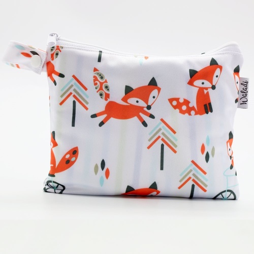 Small Waterproof Wet Bag with Zip 19 x 16cm - Fox Design