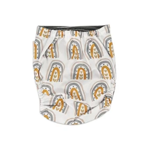 Rainbow & Hearts Cloth Nappy with Insert