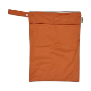Waterproof Double Zip Wet Bag Plain Coral 30x40cm - Medium
