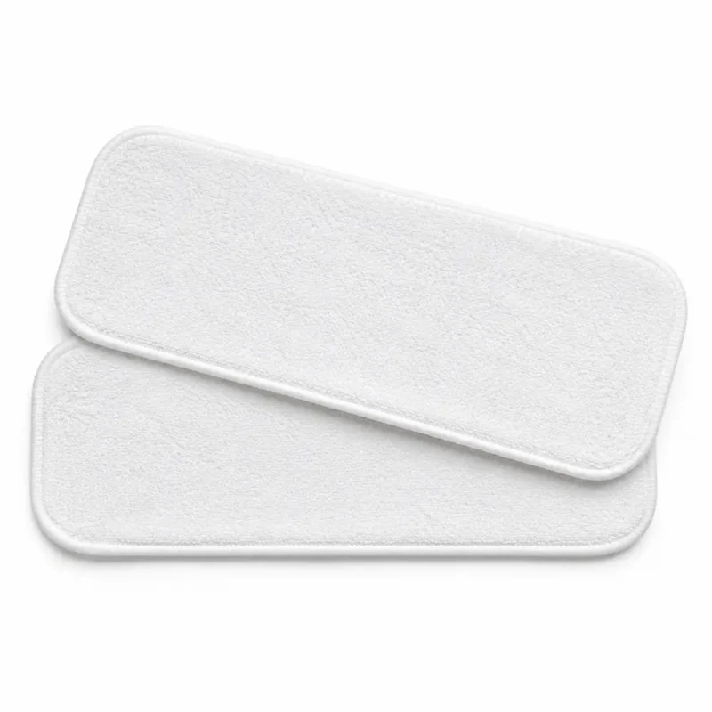 3 Layers White Microfibre Baby Cloth Nappy Inserts