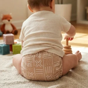 Waladi Cloth Nappy Terracotta Design