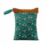 Waterproof Double Zip Wet Bag Busy Builders 30x40cm - Medium WBM-107