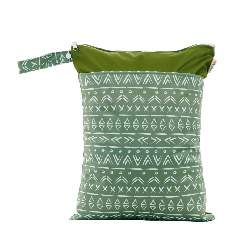 Waterproof Double Zip Wet Bag Olive Grove 30x40cm - Medium WBM-101