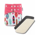 Feather Overnight Cloth Nappy Set NP-008