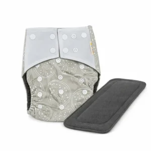 White Branches Cloth Nappy with Insert