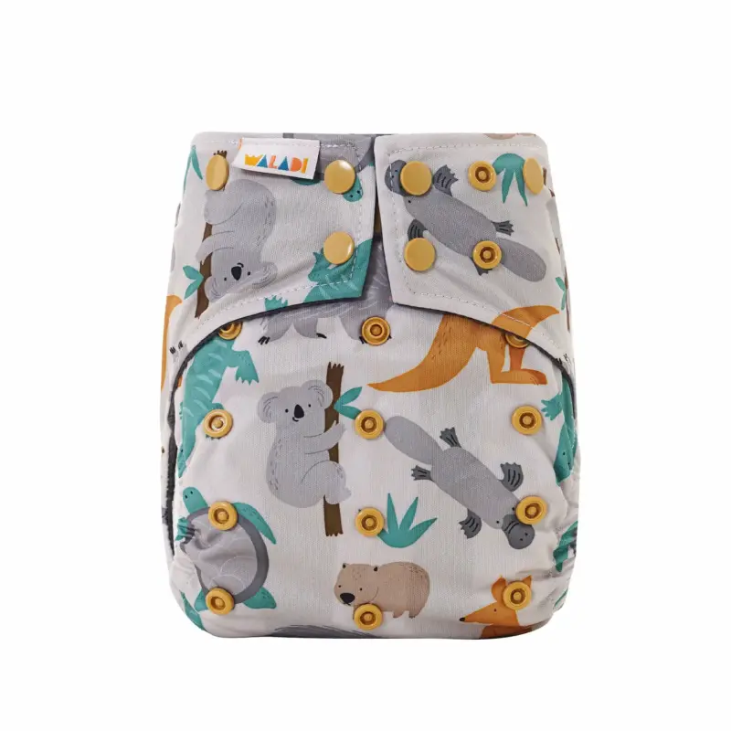 Reusable Cloth Nappy - Aussie Wildlife - Waladi Cloth Nappies Reusable Cloth Nappy - Aussie Wildlife - Waladi Cloth Nappies
