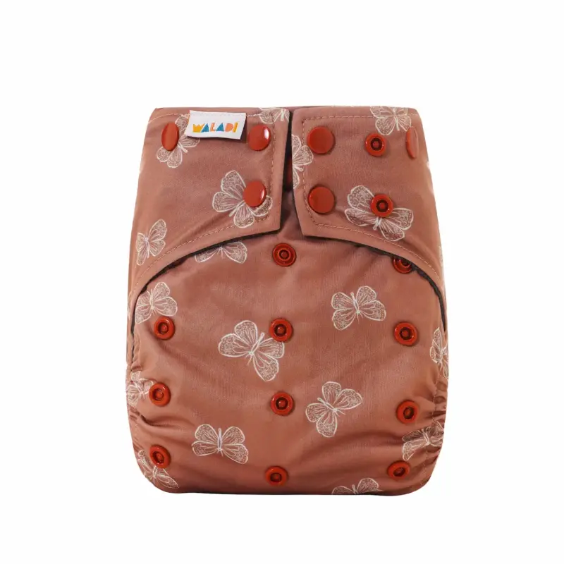 Reusable Cloth Nappy - Butterfly Print - Waladi Cloth Nappies