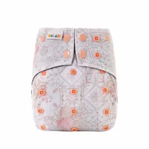 Reusable Cloth Nappy - Garden Mosaic Print - Waladi Cloth Nappies
