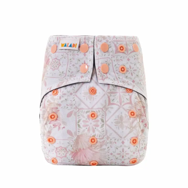 Reusable Cloth Nappy - Garden Mosaic Print - Waladi Cloth Nappies