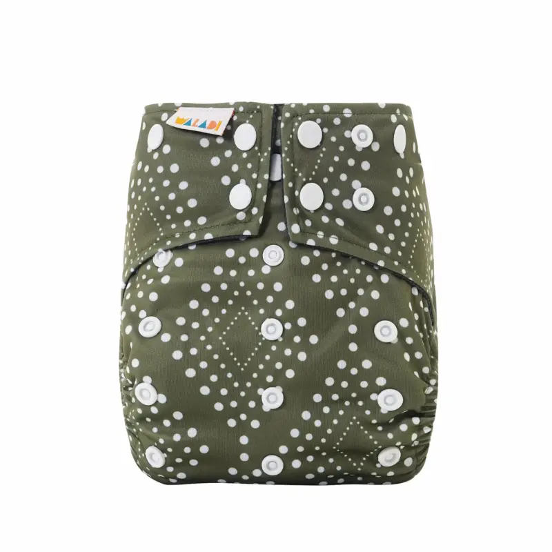 Reusable Cloth Nappy - Nomad Olive - Waladi Cloth Nappies