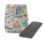Reusable Cloth Nappy with bamboo charcoal insert - Wild Parade - Waladi Cloth Nappies Reusable Cloth Nappy with bamboo charcoal insert - Wild Parade - Waladi Cloth Nappies