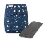 Reusable Cloth Nappy with bamboo charcoal insert - Midnight Dreams - Waladi Cloth Nappies Reusable Cloth Nappy with bamboo charcoal insert - Midnight Dreams - Waladi Cloth Nappies