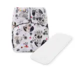 Reusable Cloth Nappy with Microfibre Insert - Puppy Tales - Waladi Cloth Nappies