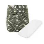 Reusable Cloth Nappy with Microfibre Insert - Nomad Olive - Waladi Cloth Nappies Reusable Cloth Nappy with Microfibre Insert - Nomad Olive - Waladi Cloth Nappies