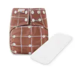 Reusable Cloth Nappy with Microfibre Insert - Warm Chalk - Waladi Cloth Nappies Reusable Cloth Nappy with Microfibre Insert - Warm Chalk - Waladi Cloth Nappies
