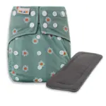 Reusable Cloth Nappy with bamboo charcoal insert - Little Daisy - Waladi Cloth Nappies