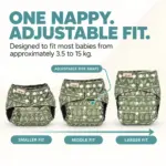 Waladi Adjustable Fit Size Settings