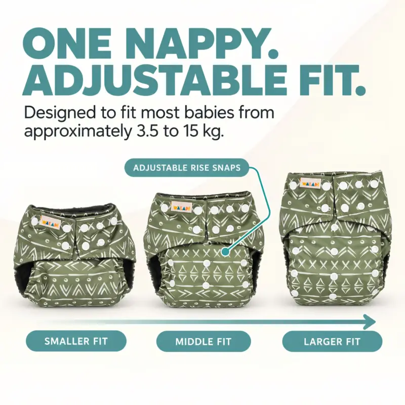 Waladi Adjustable Fit Size Settings