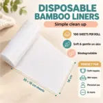 Waladi disposable bamboo liners features