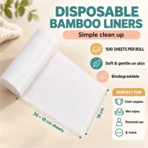 Waladi disposable bamboo liners features