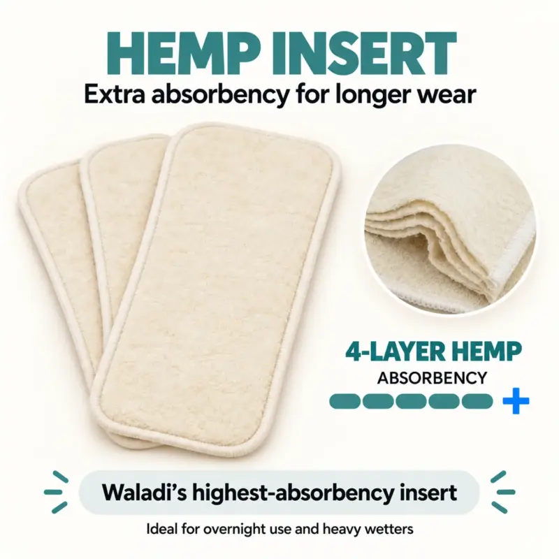 Waladi hemp Insert High Absorbency