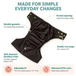 Waladi Cloth Nappies Features