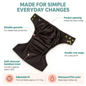 Waladi Cloth Nappies Features