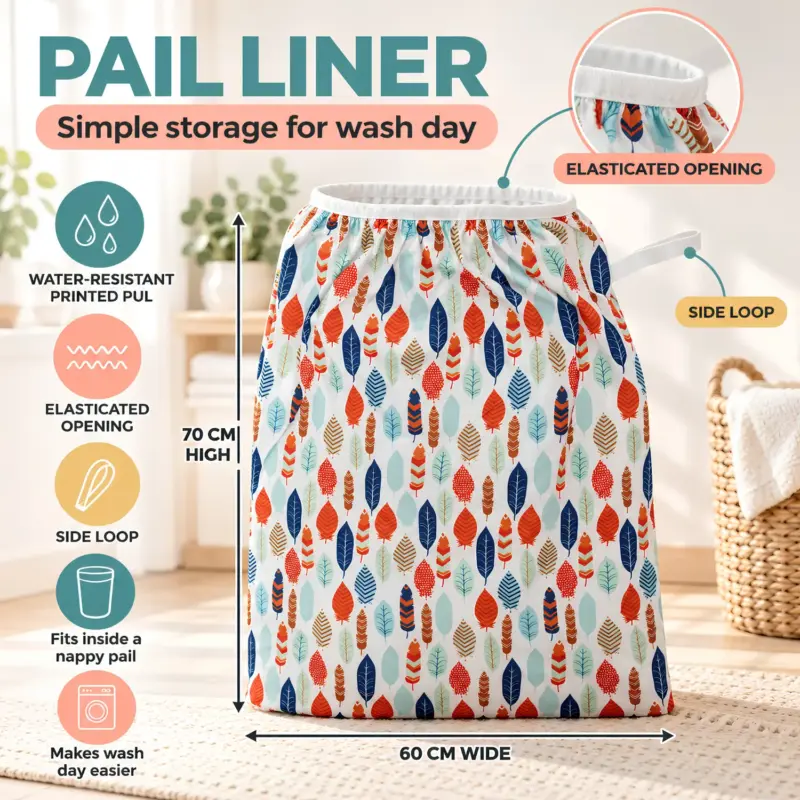 Waladi Pail Liner to store cloth nappies
