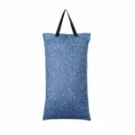 Large Wet Bag with double zips and a handle, Midnight Dreams print