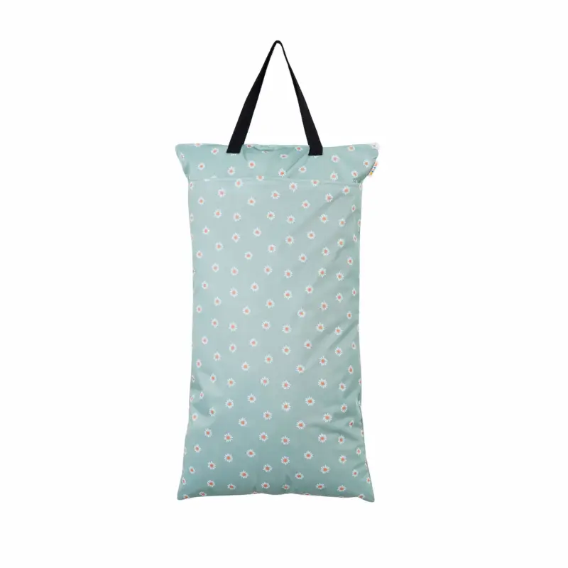 Waladi large wet bag with double zip and a handle, Little Daisy print Waladi large wet bag with double zip and a handle, Little Daisy print